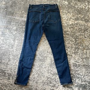 Frame LeHigh Skinny Ankle slit High Rise Jeans 30